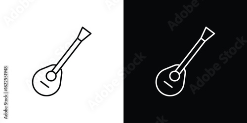 Mandolin icons pack suitable for web and infographics