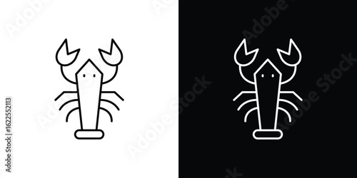 Lobster icons pack suitable for web and infographics