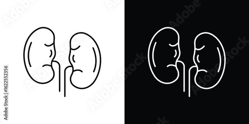 Kidneys icons pack suitable for web and infographics