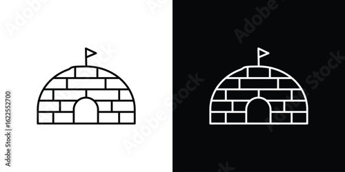 Igloo icons pack suitable for web and infographics