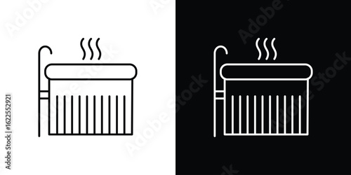 Hot tub icons pack suitable for web and infographics
