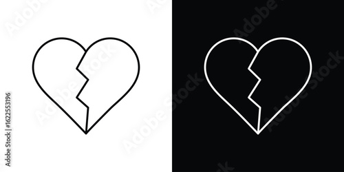 Heart Crack icons pack suitable for web and infographics