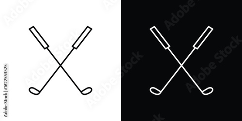 Golf club icons pack suitable for web and infographics