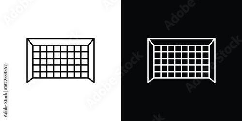 Goal net icons pack suitable for web and infographics