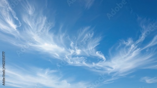 The beauty of clouds floating in the boundless blue firmament