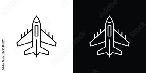 Fighter jet icons pack suitable for web and infographics