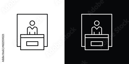 Exhibitor icons pack suitable for web and infographics