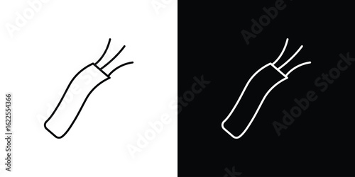 Electric cable icons pack suitable for web and infographics