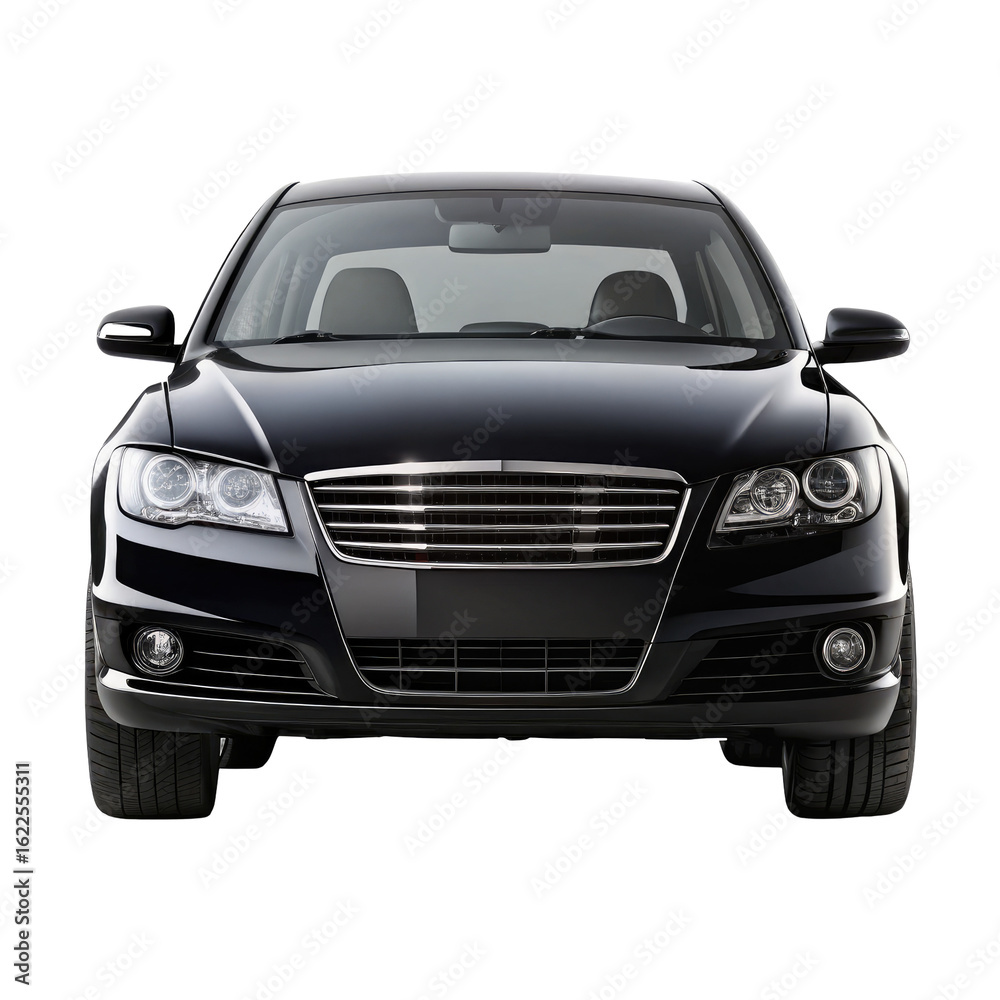 car front view isolated on transparent white background, clipping path car front view isolated on transparent white background, clipping path