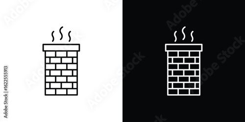 Chimney icons pack suitable for web and infographics