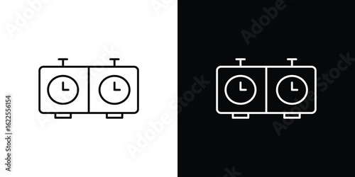 Chess clock icons pack suitable for web and infographics