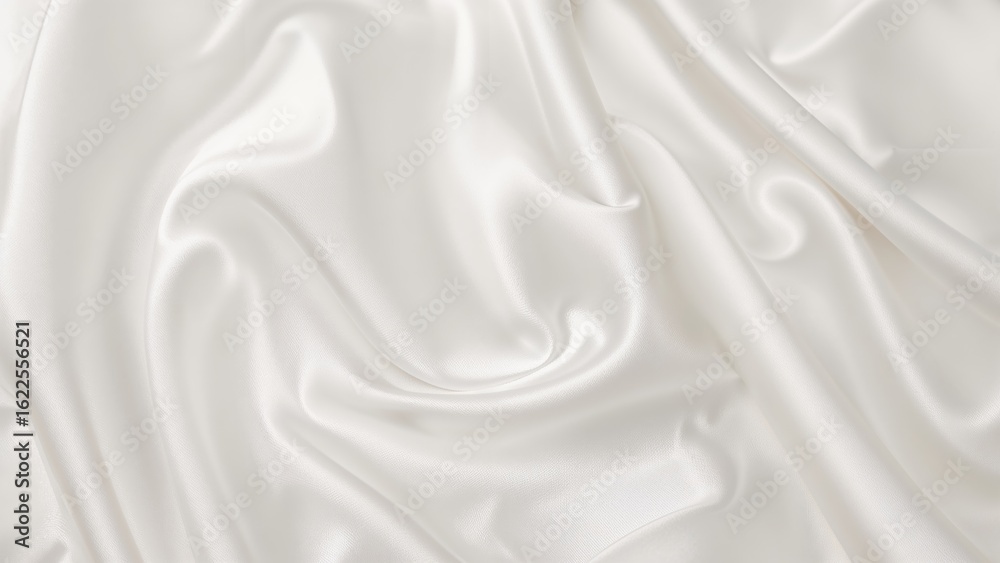 Obraz premium Exclusive background pictures with a clean and minimalistic look. Soft, flowing white cloth crafts a tranquil setting.