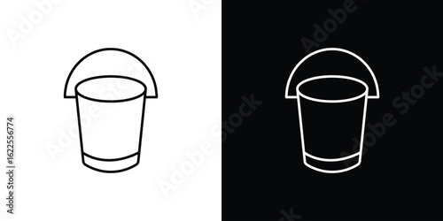 Bucket icons pack suitable for web and infographics