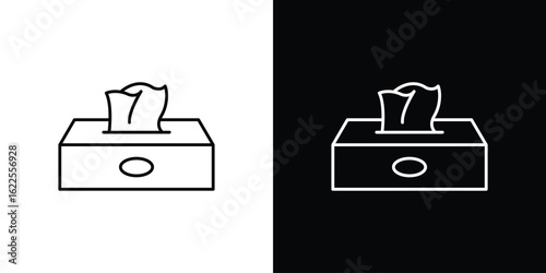 Box tissue icons pack suitable for web and infographics