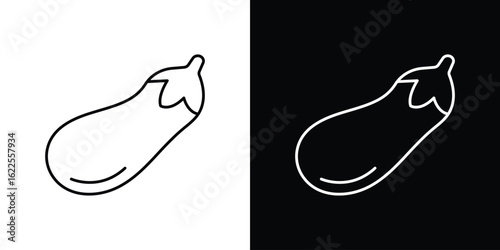 Aubergine icons pack suitable for web and infographics