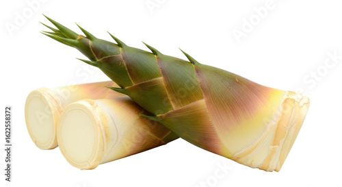 Bild auf Leinwand Isolated Bamboo Shoots