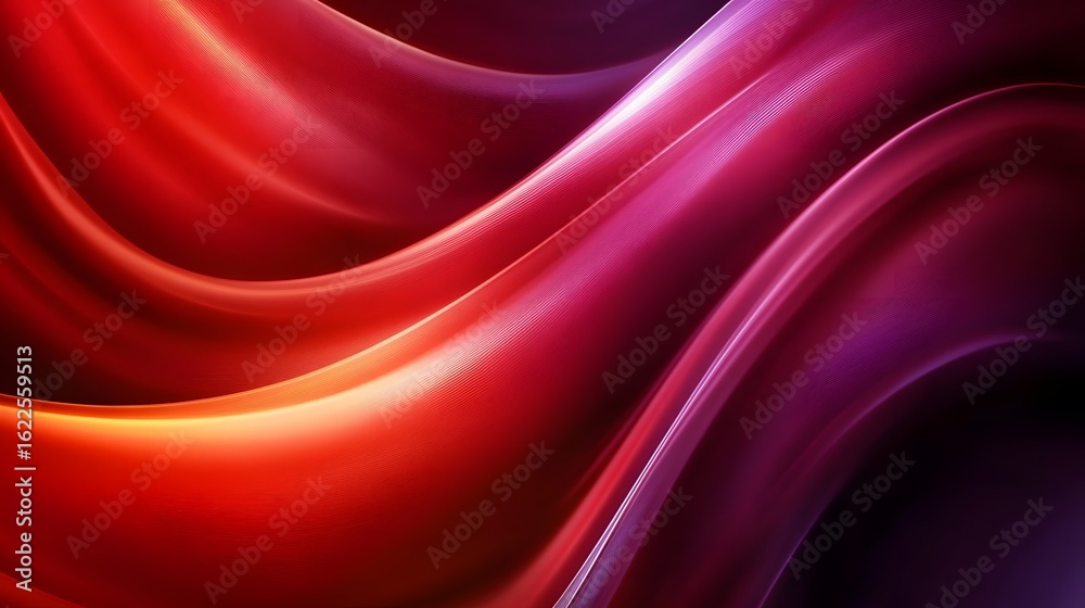 Obraz premium Abstract Red Purple Swirling Flowing Dynamic Energy Background