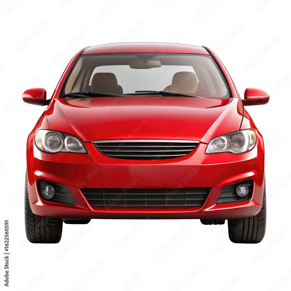 car front view isolated on transparent white background, clipping path car front view isolated on transparent white background, clipping path