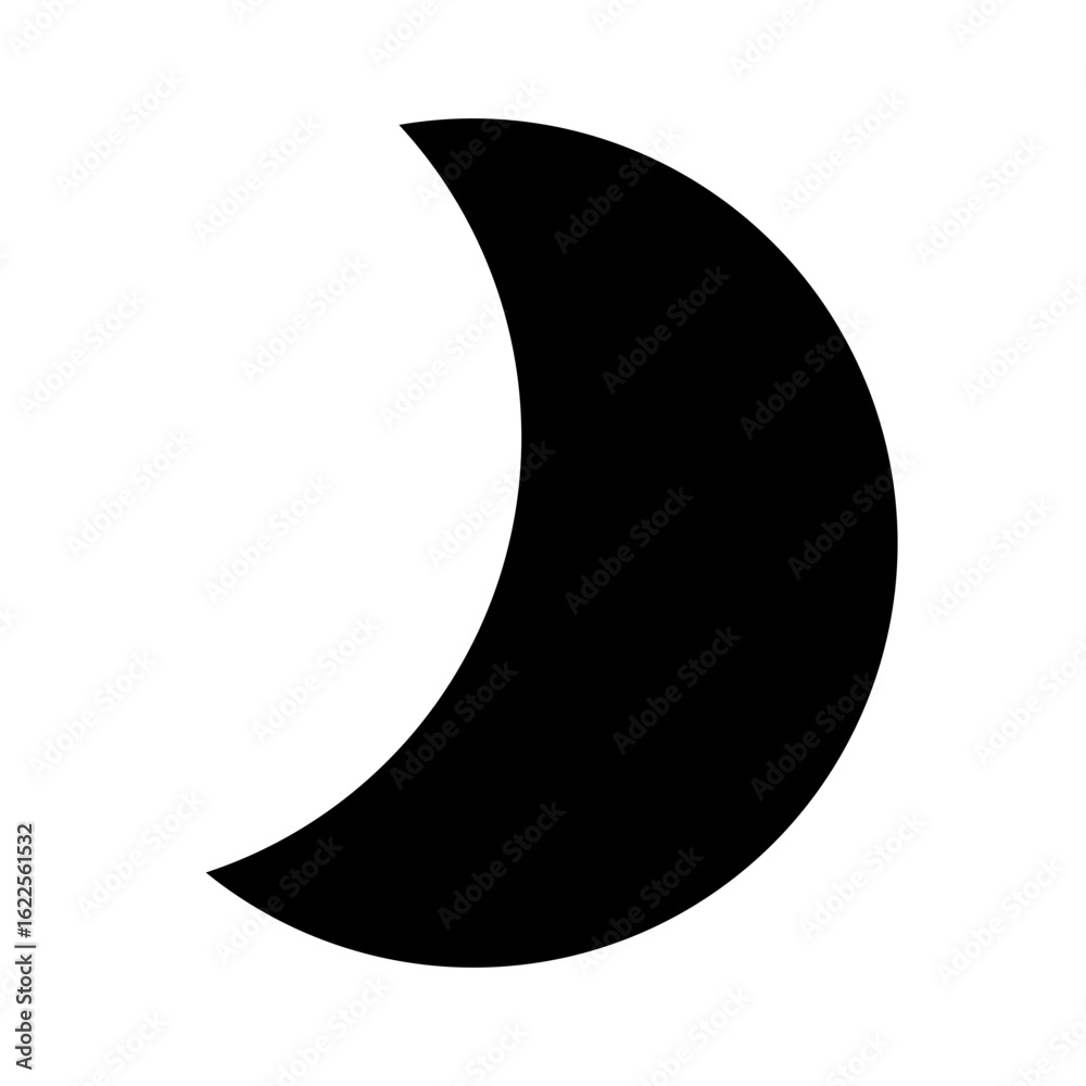 Fototapeta premium night mode glyph icon