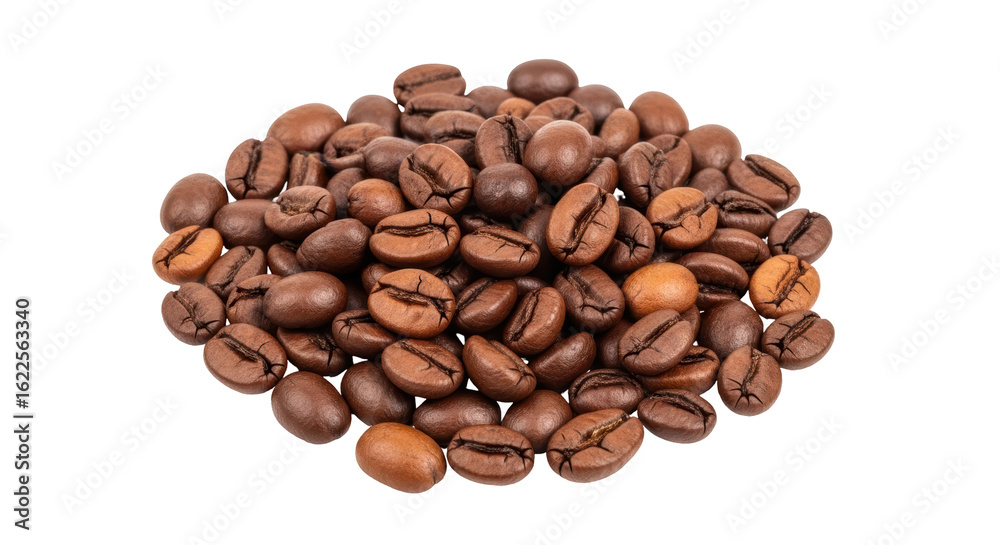 Naklejka premium Isolated Pile of Coffee Beans