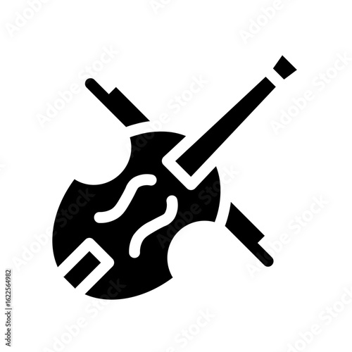 violin glyph icon