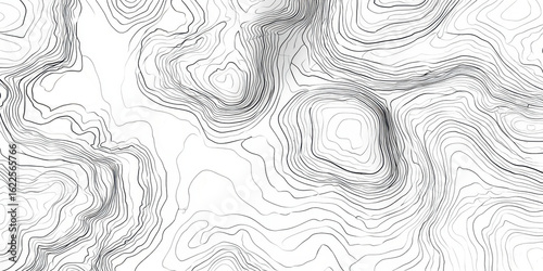 Topographic map of a mountainous region (1)