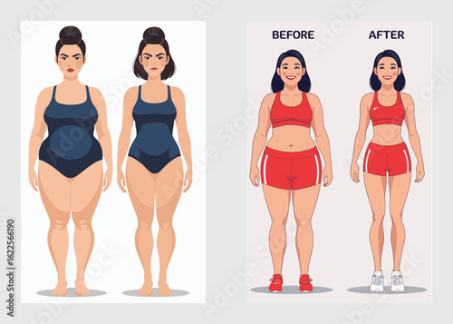 Weight loss progress female fitness transformation with running and cardio routine