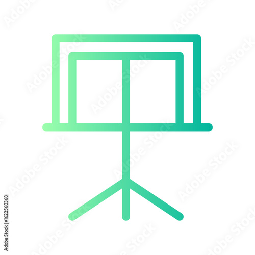 music stand gradient icon