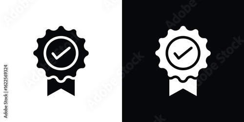 Warranty icon silhouette collection in black and white flat solid versions for graphic designs