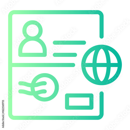 nomad visa gradient icon