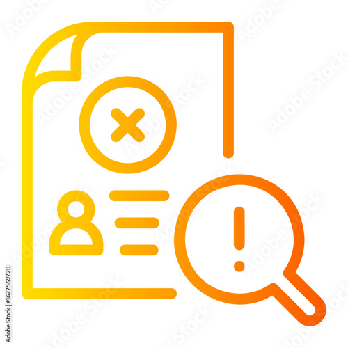 rejected gradient icon