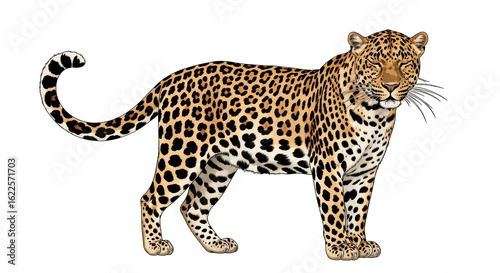 Photography Isolated Leopard