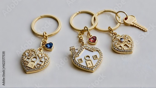 gold keychain for keys