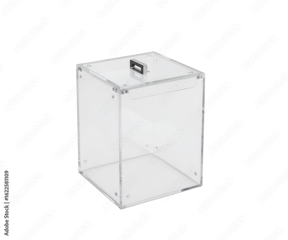 Transparent donation box on dark background showcasing community support and fundraising efforts for a cause Transparent donation box on dark background showcasing community support and fundraising efforts for a cause