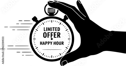 Early bird offer vector icon
