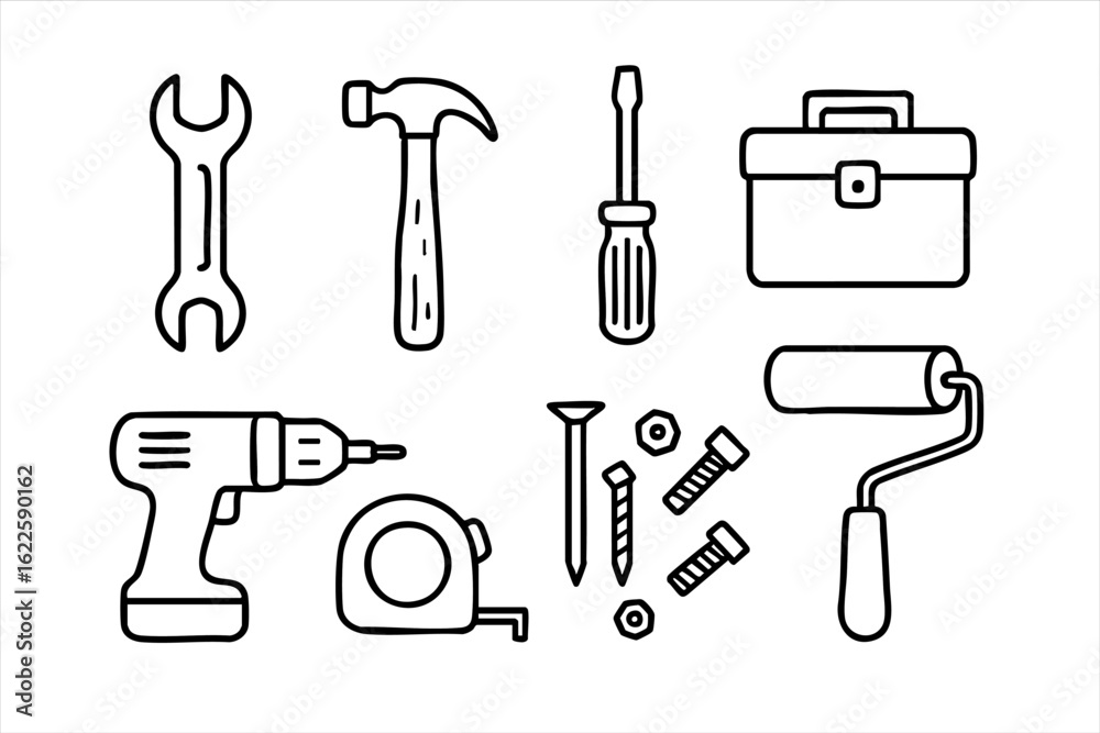 Obraz premium repair and tools icons set
