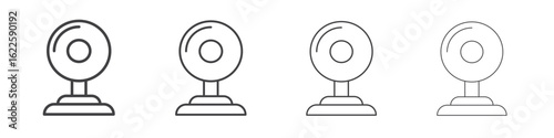 Webcam icon vector collection, illustration logo template in trendy thin line editable strokes style.