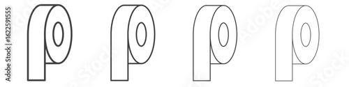 Tape icon vector collection, illustration logo template in trendy thin line editable strokes style.