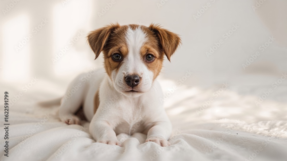 Jack Russell Terrier dog art on a card Jack Russell Terrier dog art on a card