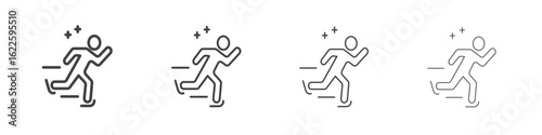Ice skate icon vector collection, illustration logo template in trendy thin line editable strokes style.