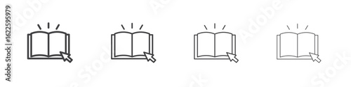 Guide icon vector collection, illustration logo template in trendy thin line editable strokes style.