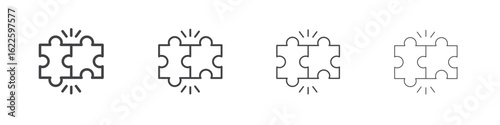Compatibility icon vector collection, illustration logo template in trendy thin line editable strokes style.