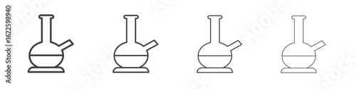 Bong icon vector collection, illustration logo template in trendy thin line editable strokes style.