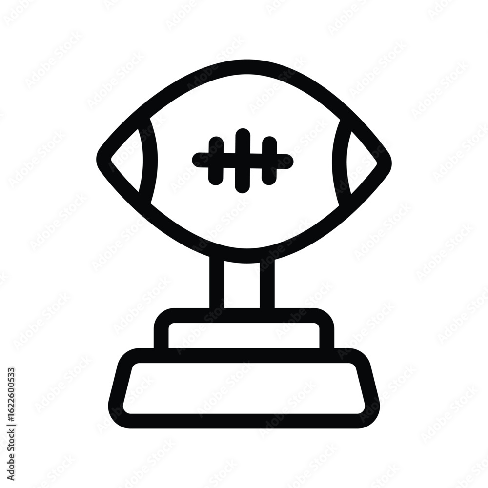 Rugby Vector outline icon. Eps 10 file Rugby Vector outline icon. Eps 10 file