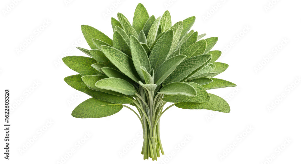 Obraz premium Isolated Bunch of Sage Leaves