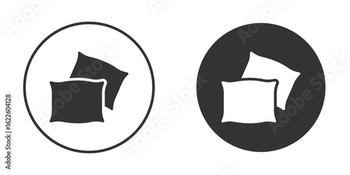 Pillow icon in glyph style for web Design. UI UX icons