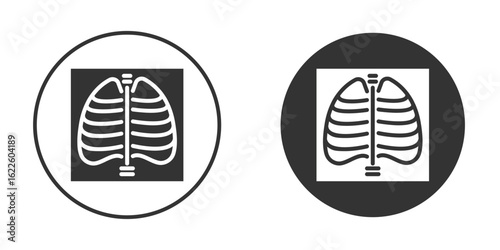 X ray icon in glyph style for web Design. UI UX icons