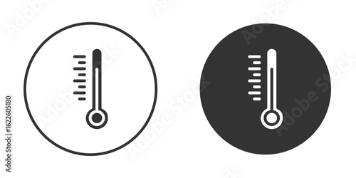 Temperature icon in glyph style for web Design. UI UX icons