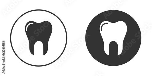 Teeth icon in glyph style for web Design. UI UX icons