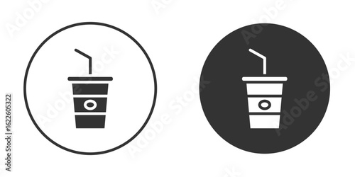 Swoosh Cup icon in glyph style for web Design. UI UX icons
